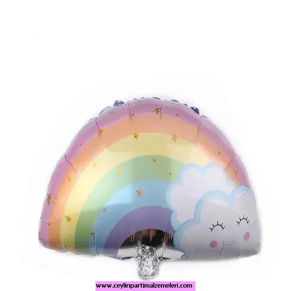 Renkli Gökkuşağı Folyo Balon